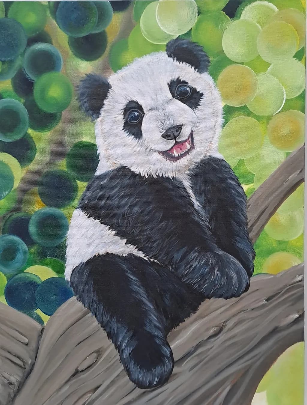 Whimsical Panda: A Playful Portrait of Nature's Gentle Giant