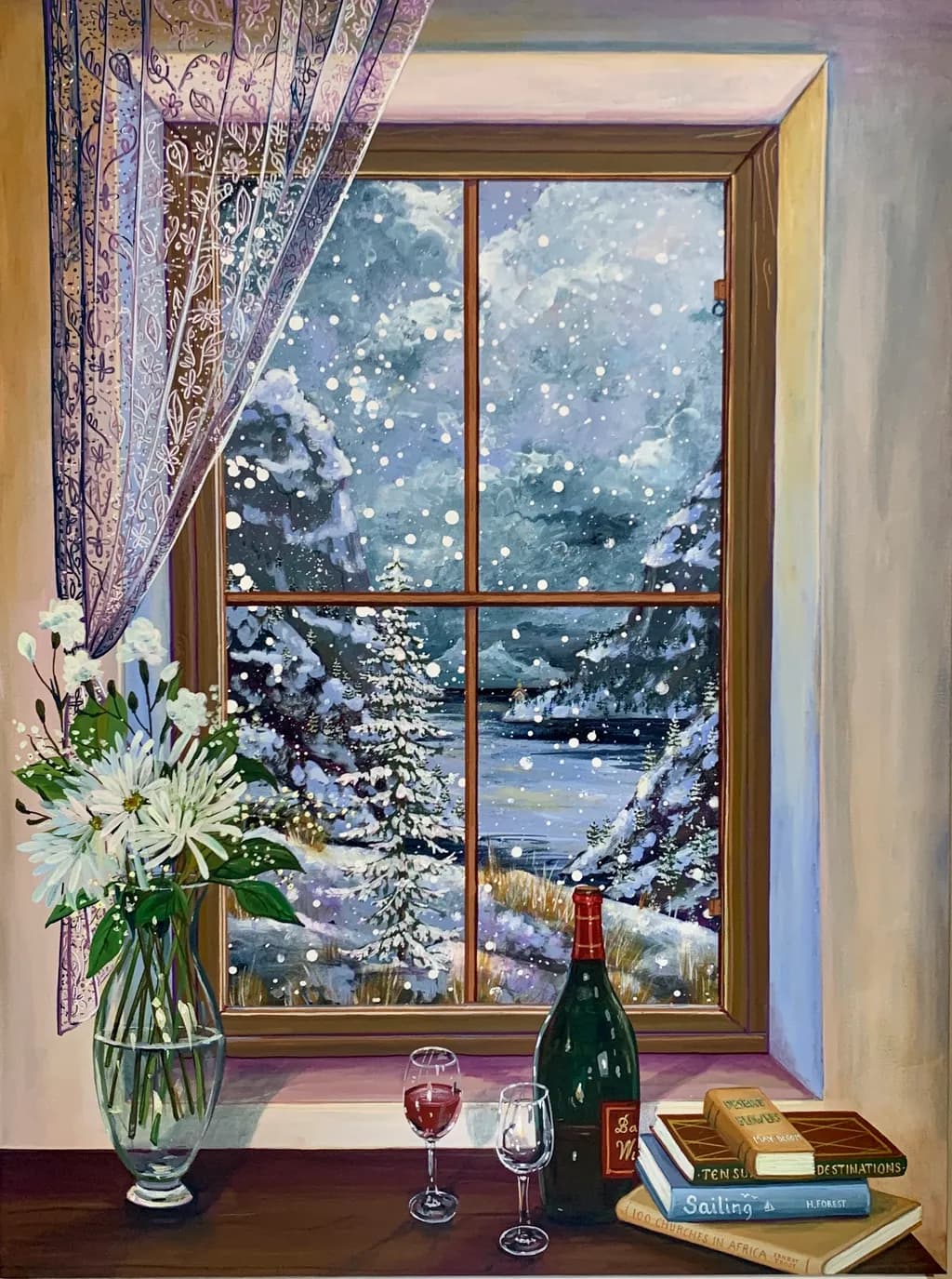 Winter Window View
