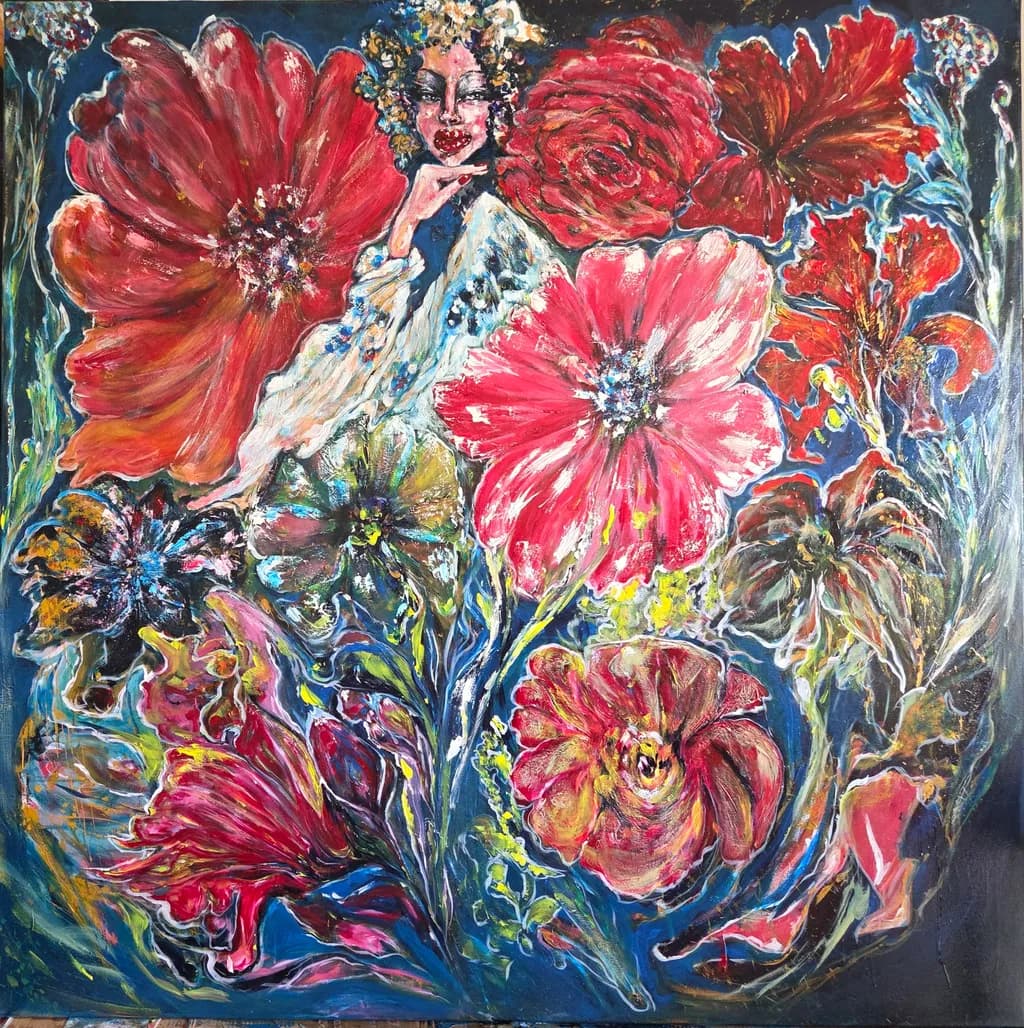 Whimsical Blossoms: A Vibrant Dance of Color and Expression in Floral Artistry