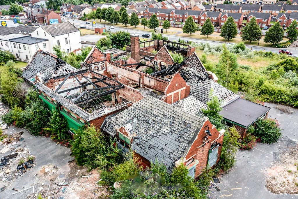 Urban Decay: Aerial Perspectives of Nature Reclaiming Abandoned Spaces