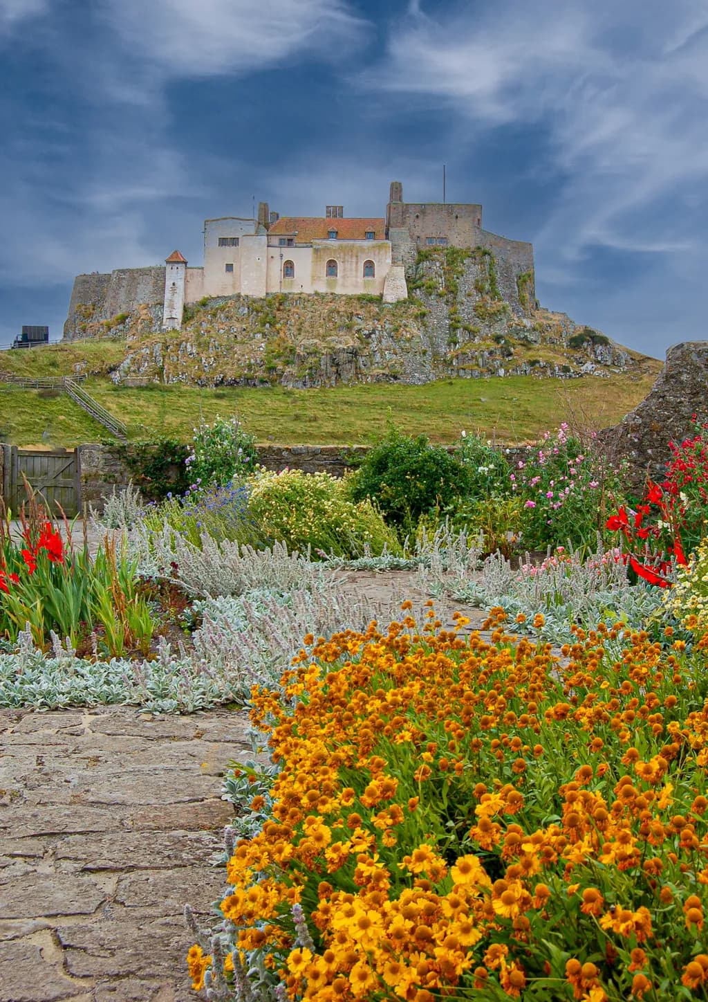 Castle Serenity: A Floral Embrace of History and Nature