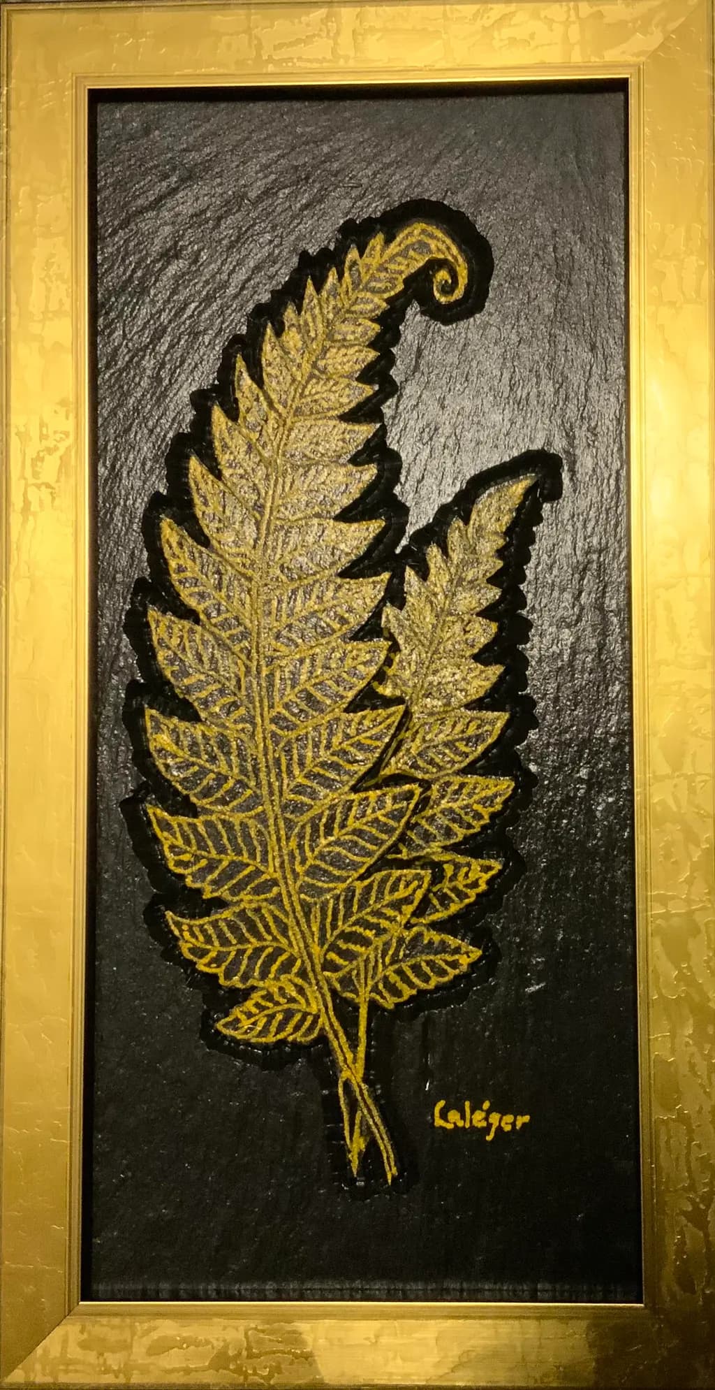 Golden Fern Framed