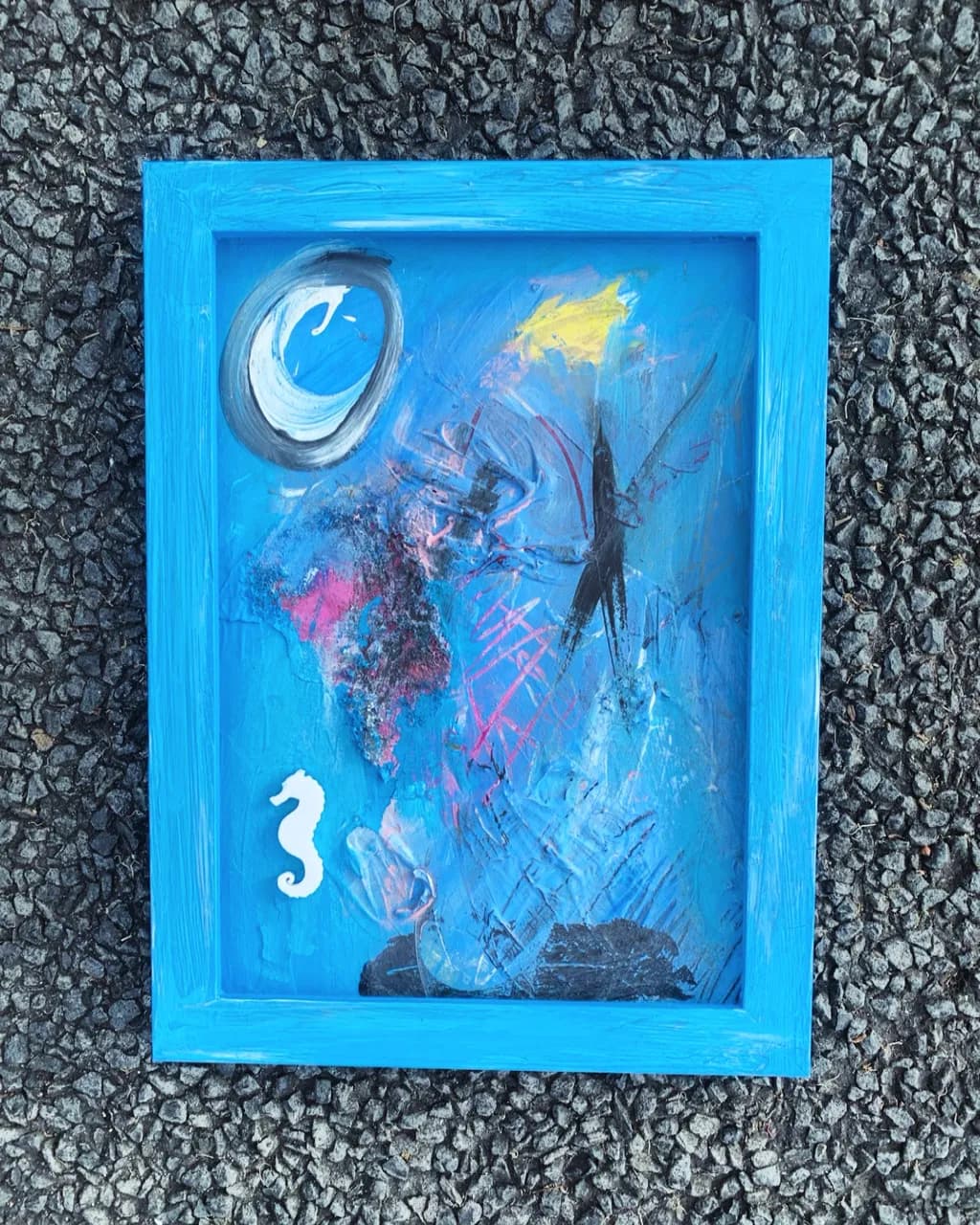 Abstract Blue Composition