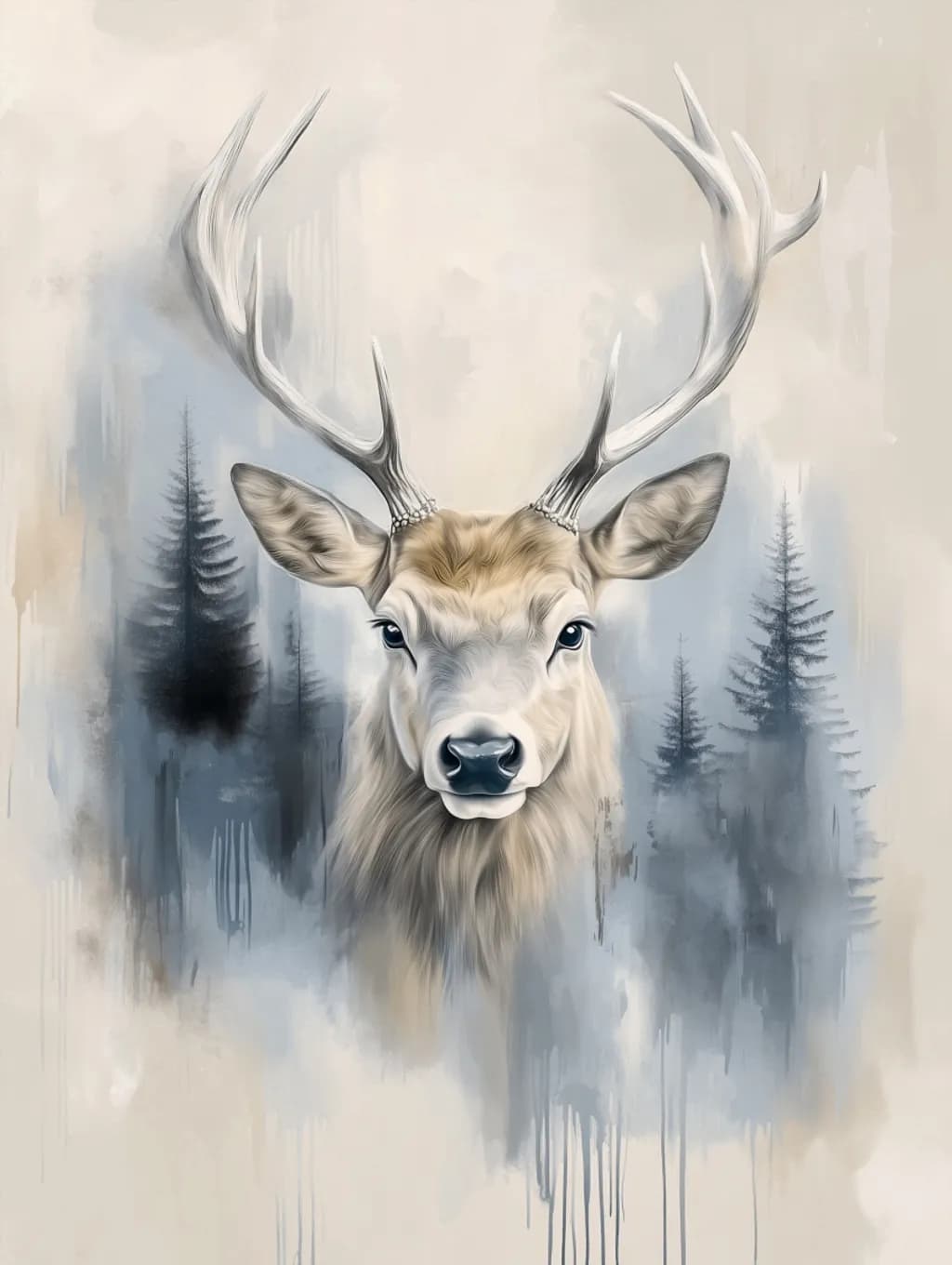Deer in Mist