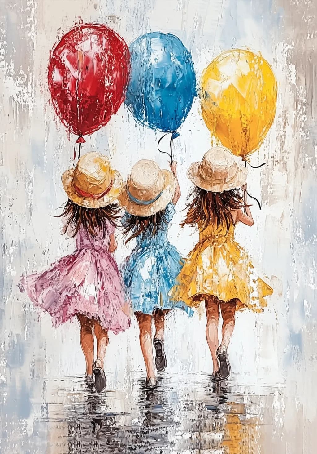 Balloons in the Rain