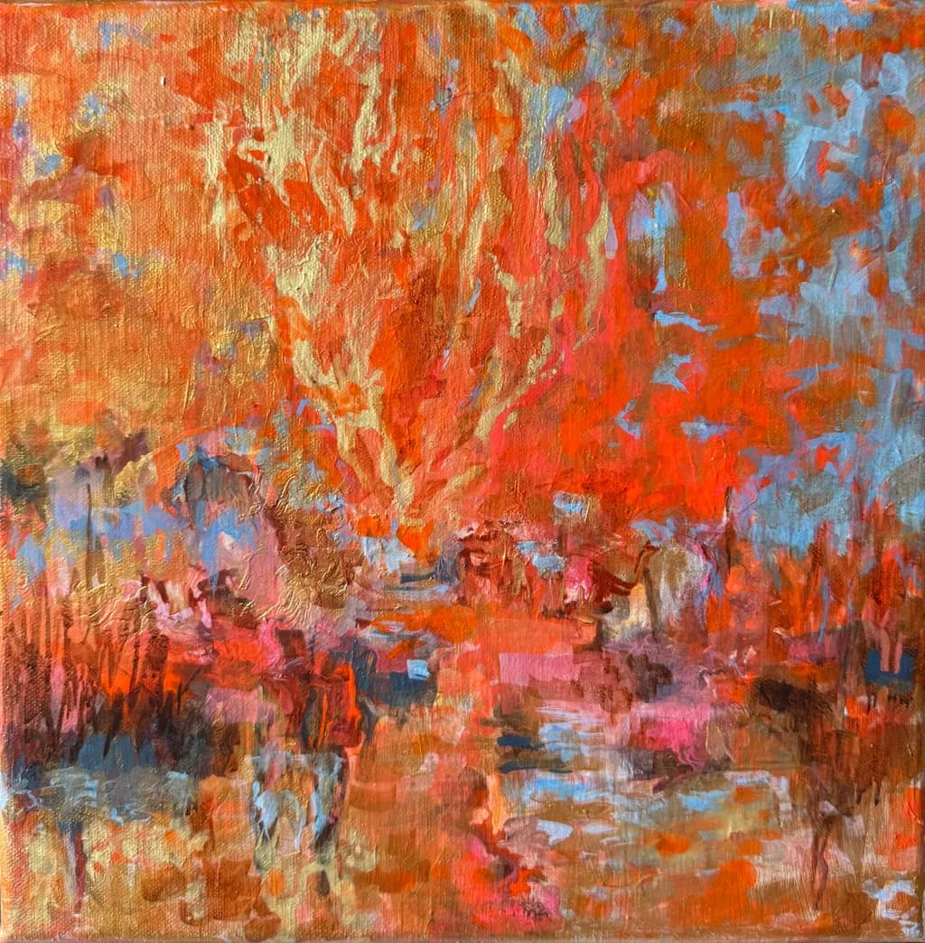 Whispers of Autumn: A Dance of Fiery Hues and Tranquil Waters