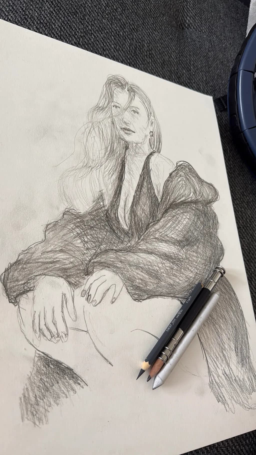 Figure Study in Charcoal