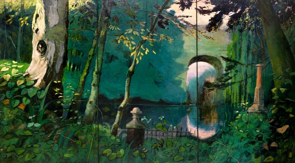 Moonlit Forest Garden
