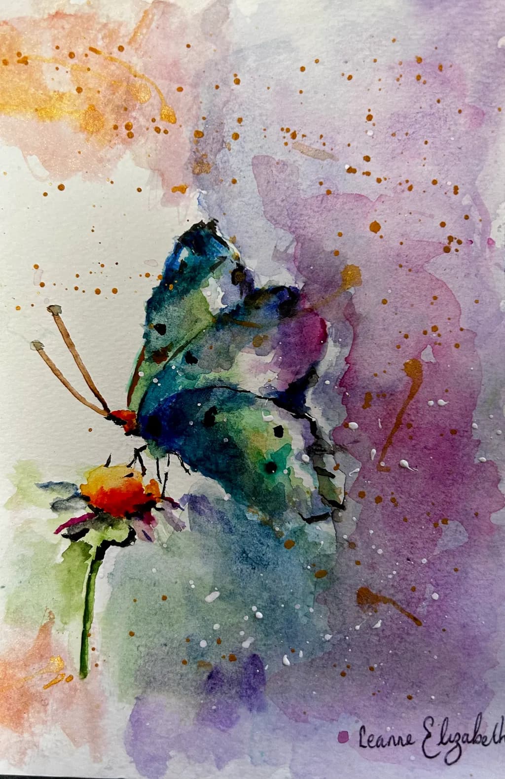 Blue Butterfly Bloom