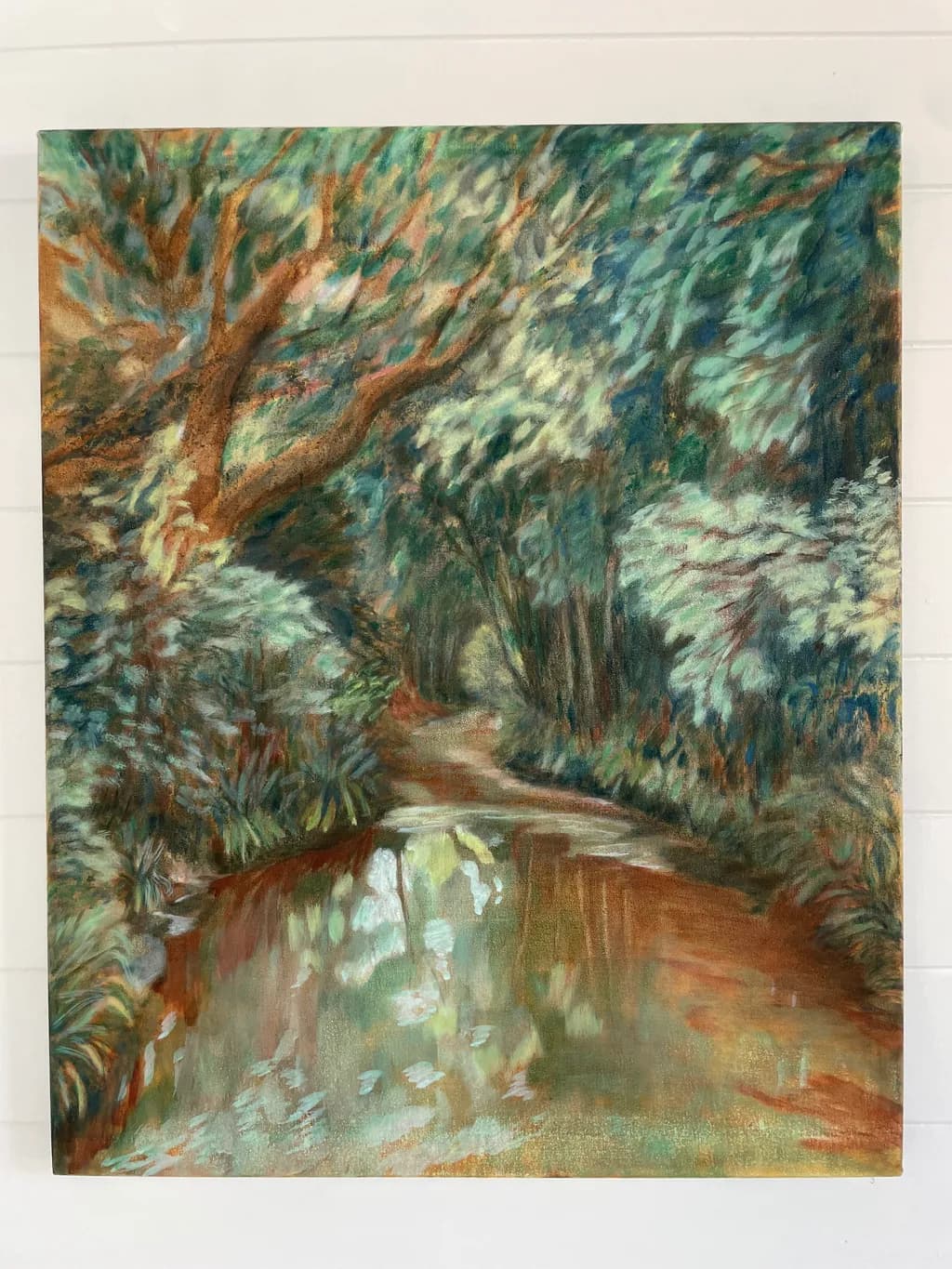 Whispers of Nature: A Serene Reflection in the Forest Stream