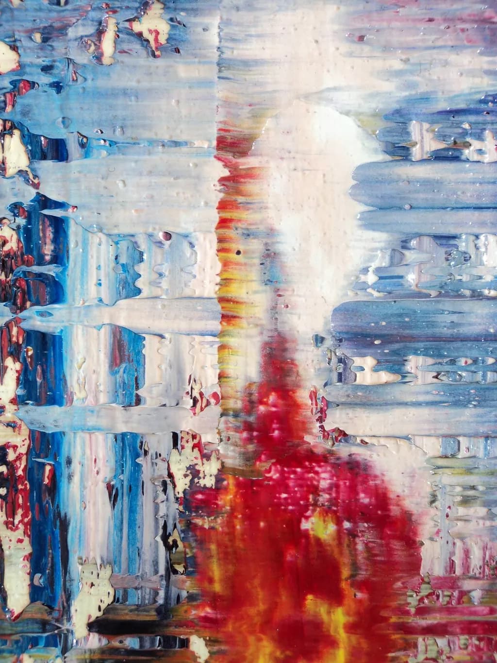 Ethereal Reflections: A Dance of Color and Light in Abstract Expressionism