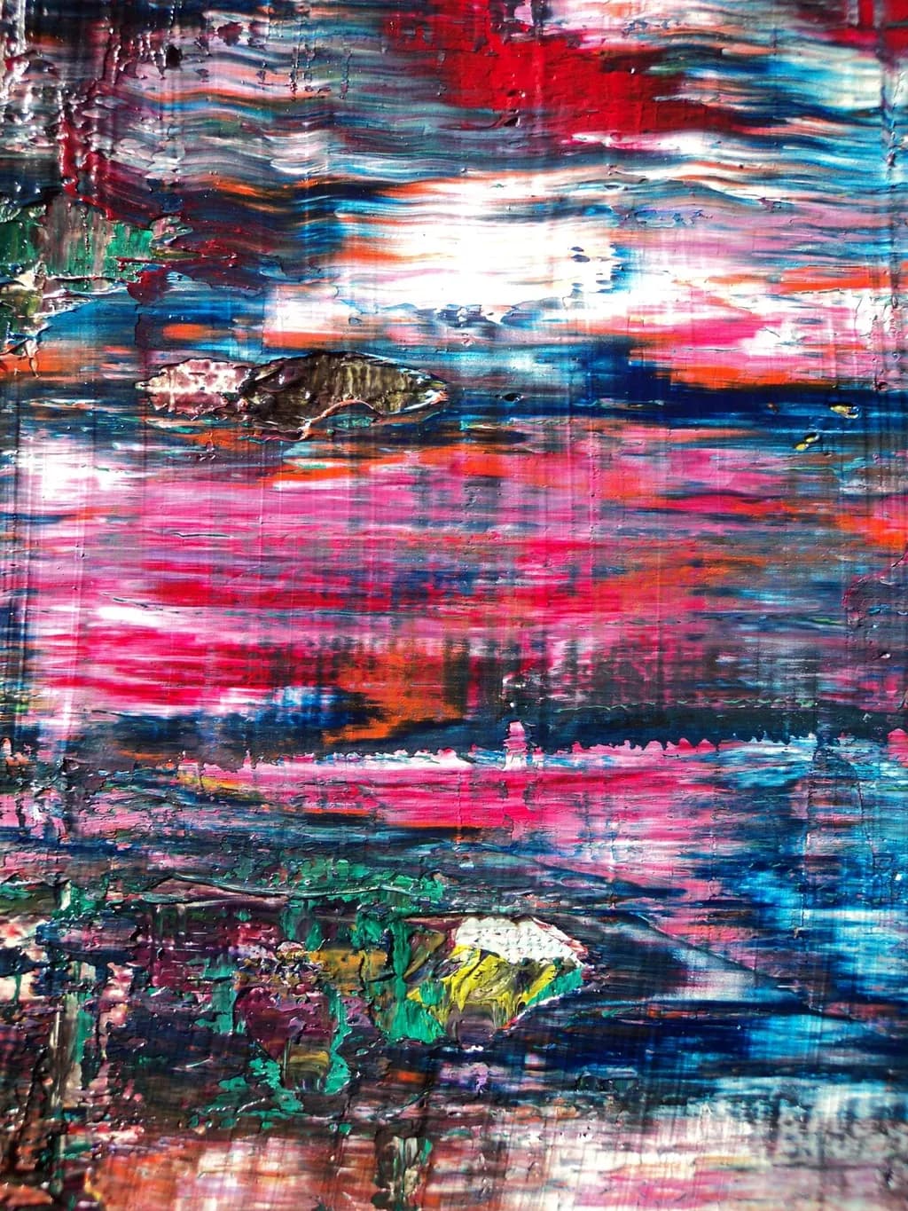 Vibrant Fluidity: An Expressionistic Journey Through Color and Texture