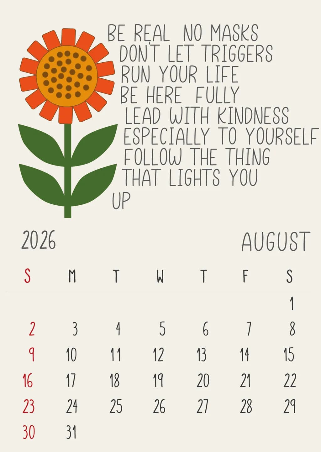 August Inspiration 2026