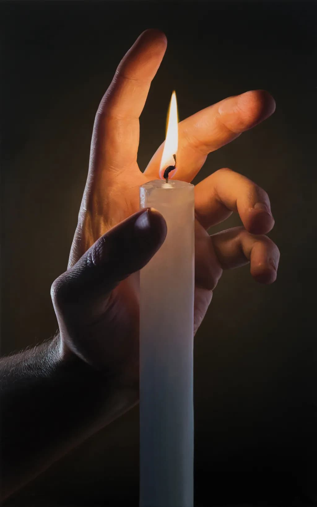 Illuminated Gesture: The Dance of Flame and Hand