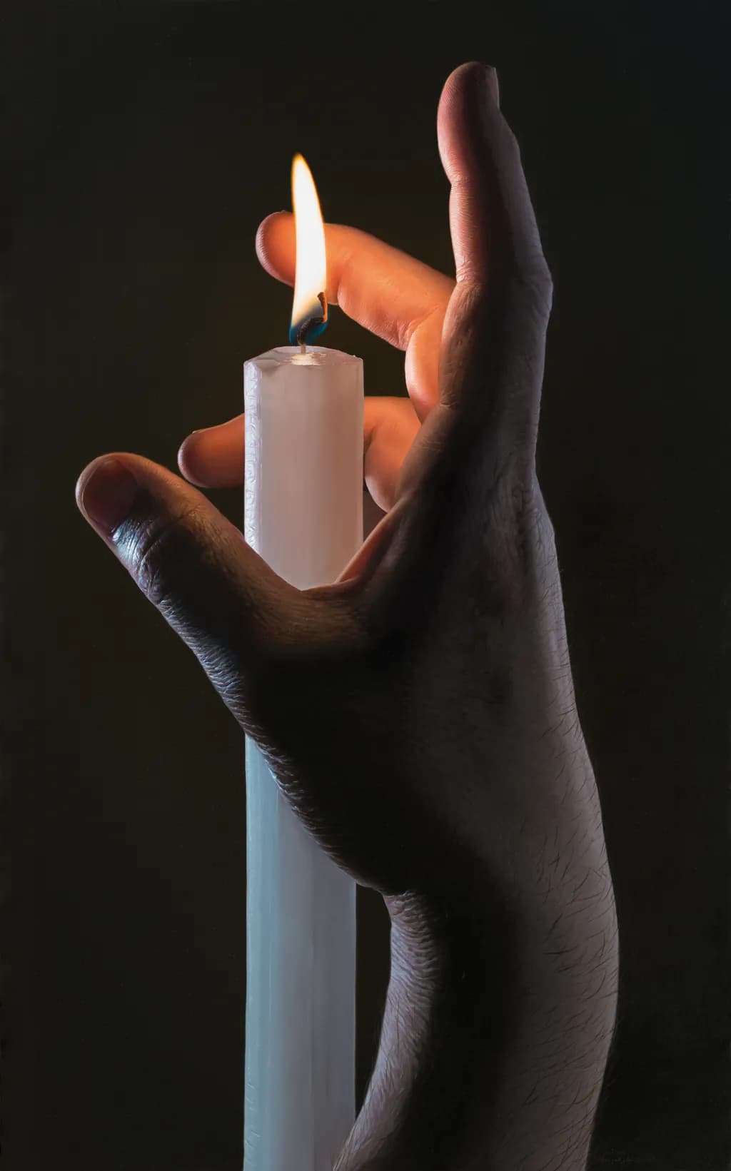 Illuminated Gesture: The Dance of Flame and Hand