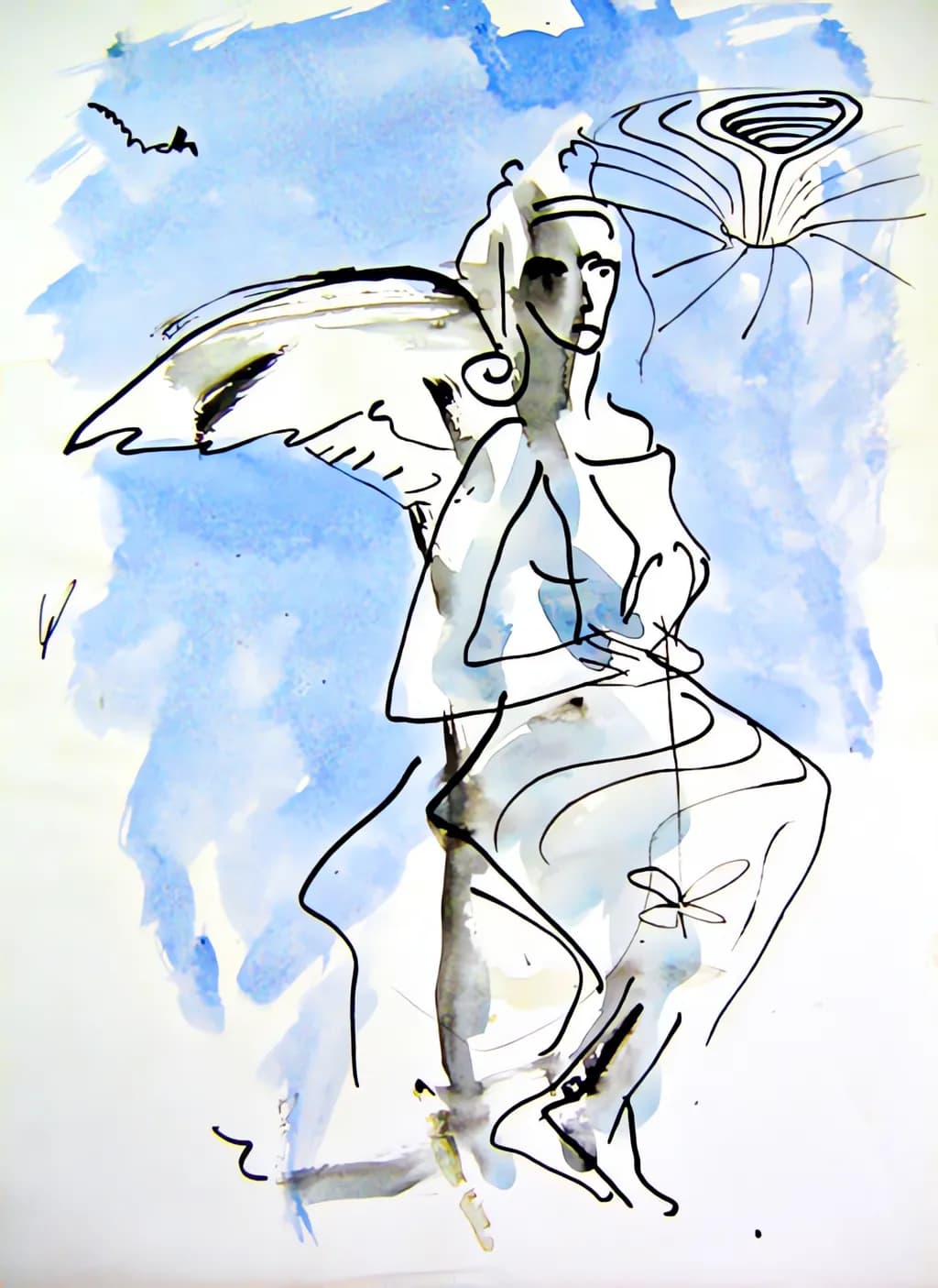 Whimsical Guardian of the Sky: A Playful Dance Between Light and Shadow
Himmlische Wächterin des Himmels: Ein verspielter Tanz zwischen Licht und Schatten