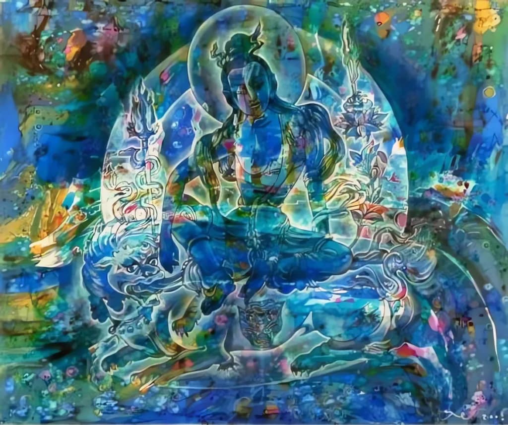 Celestial Serenity: A Journey Through Color and Spirit
Himmlische Gelassenheit: Eine Reise durch Farbe und Geist