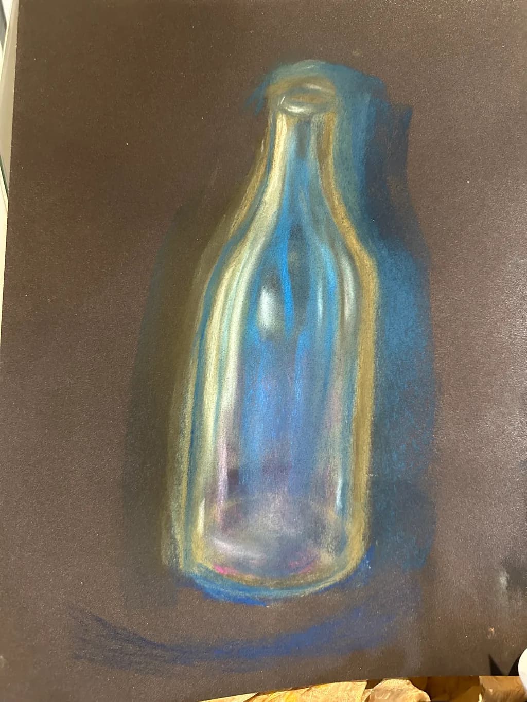Ethereal Blue Glass: A Study in Light and Texture