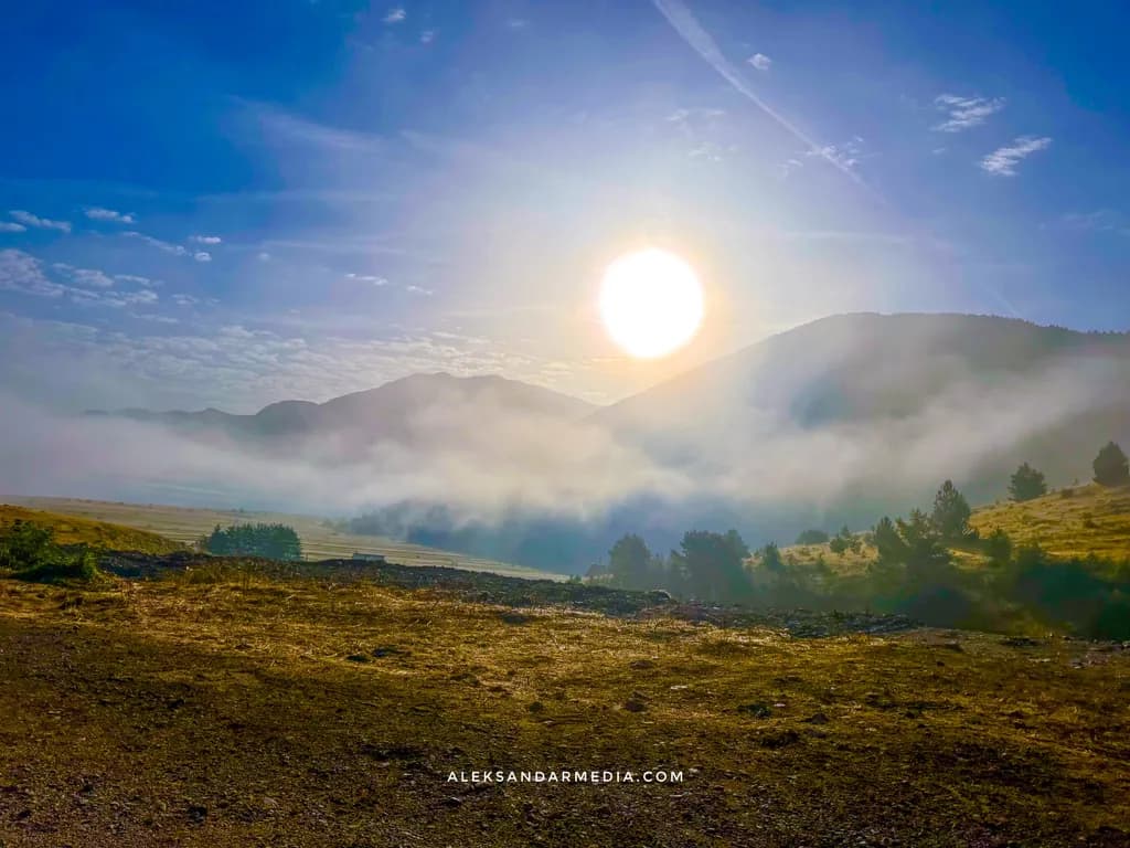 Mountain Sunrise Mist