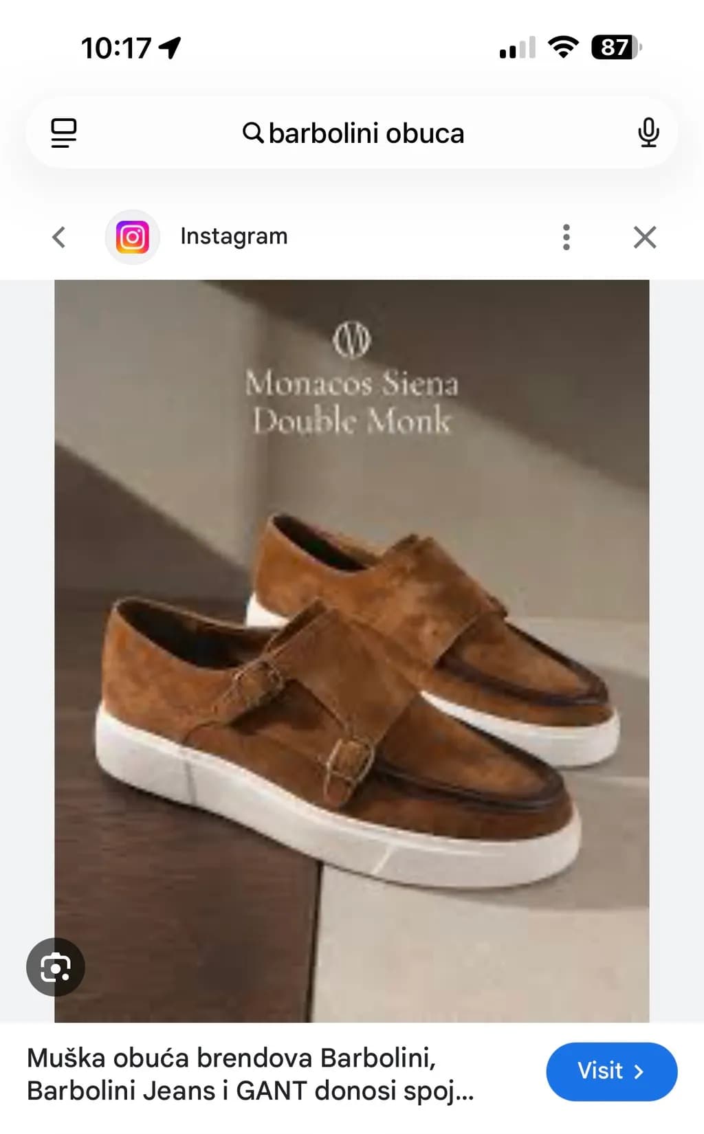 Monacos Siena Double Monk Shoes