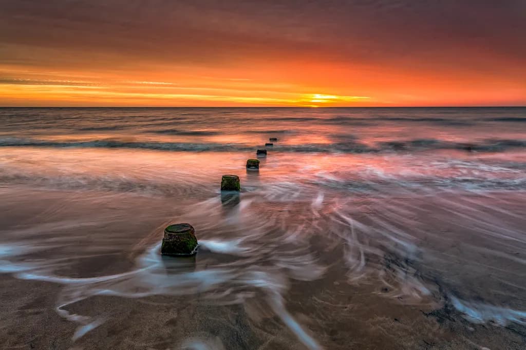 Sunset Over Ocean