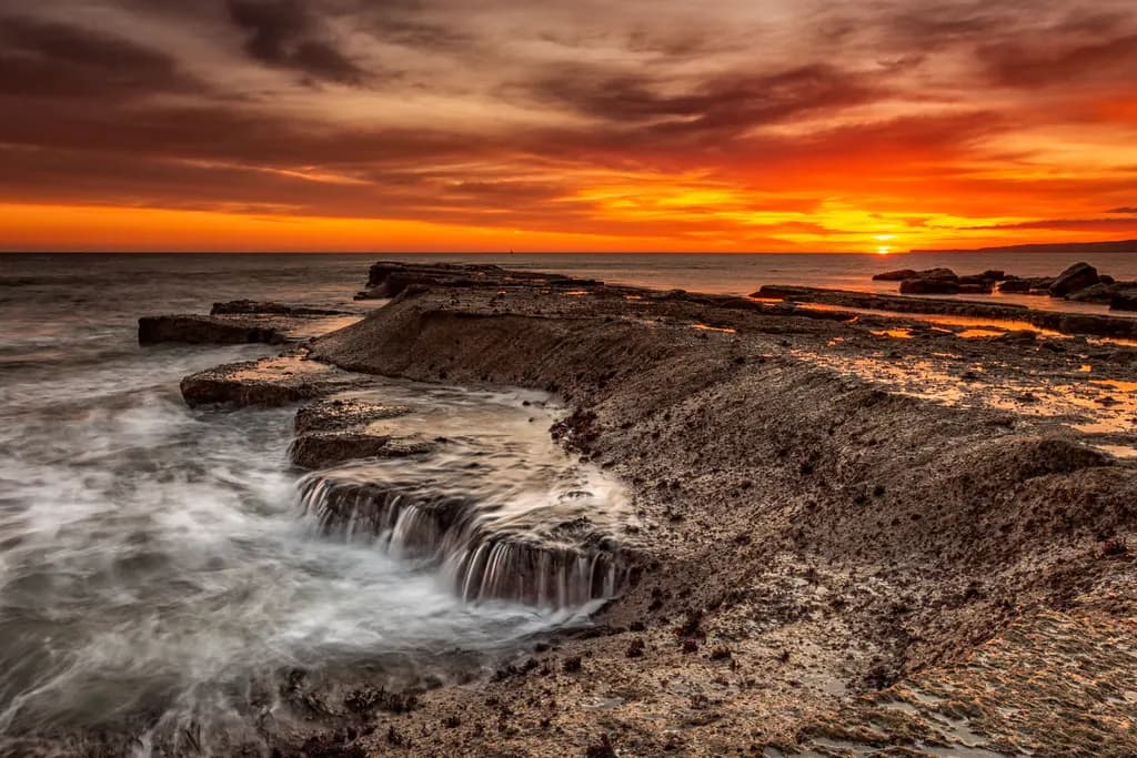 Coastal Rock Sunset