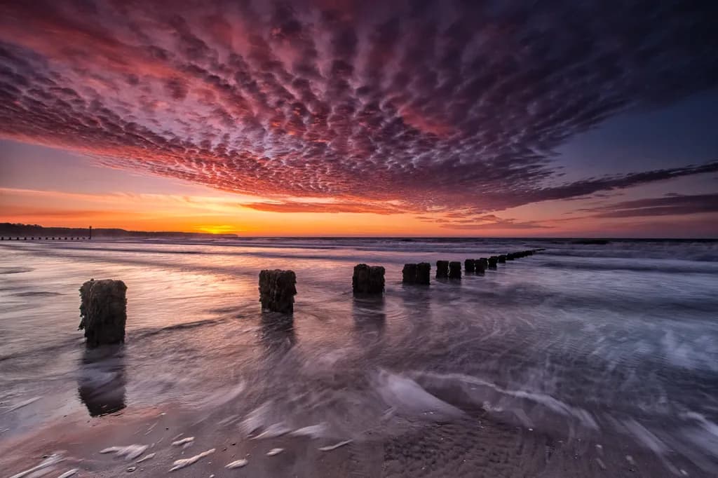 Ocean Sunset Reflection