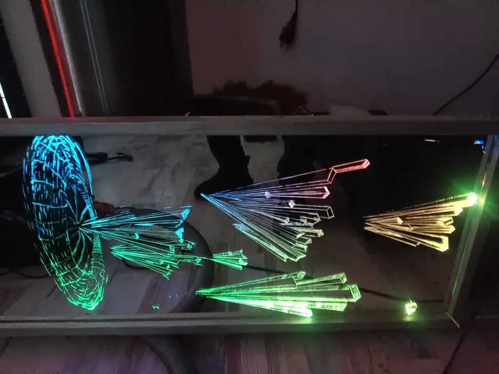 Neon Geometric Flow