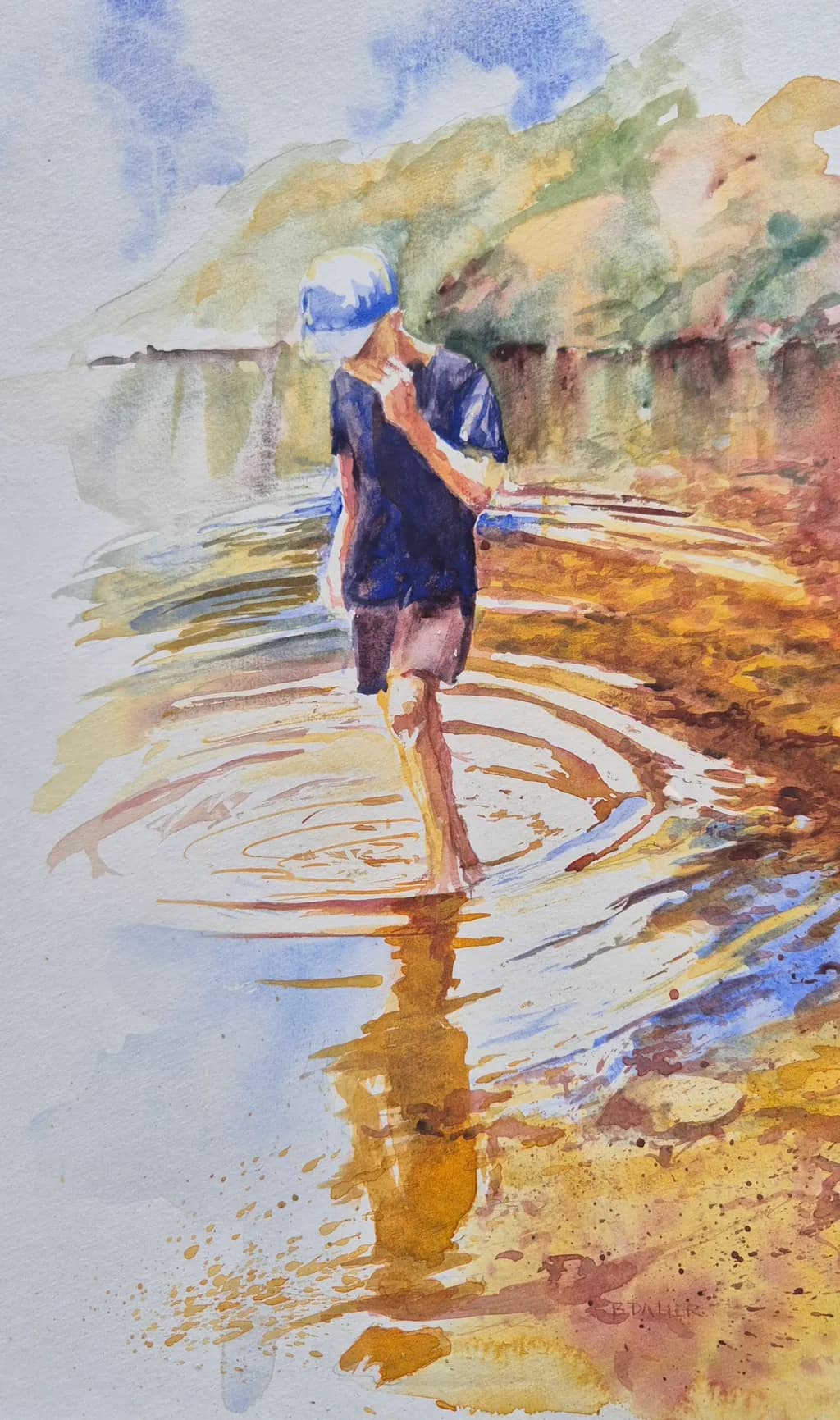 Wading Water Ripples