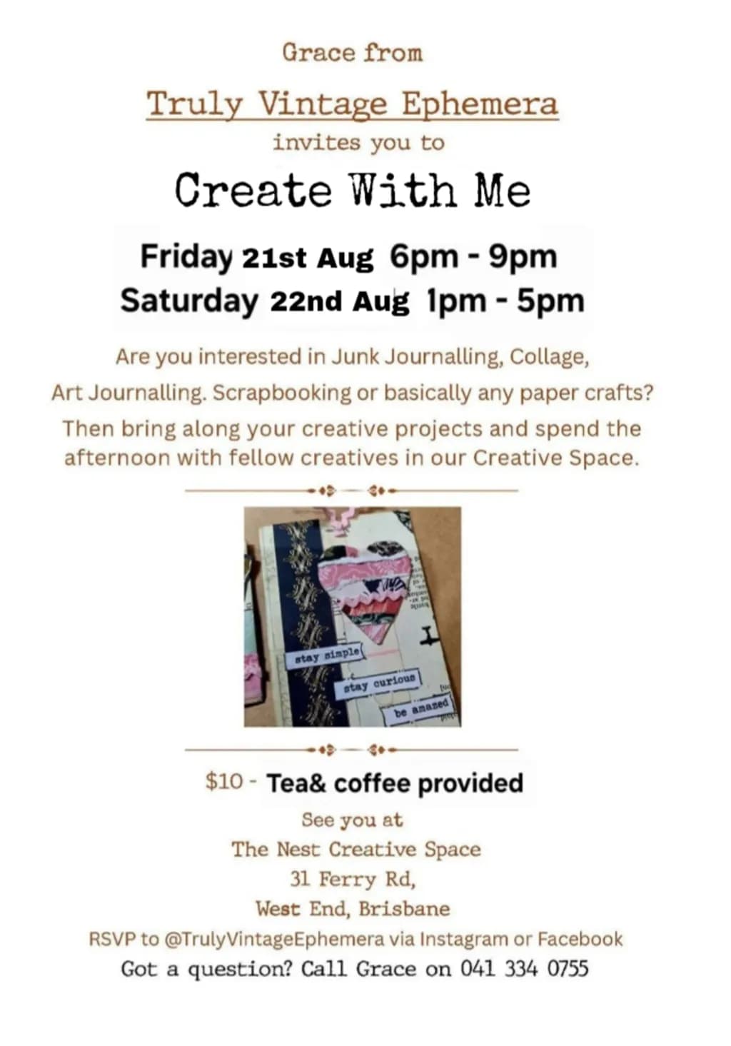 Create With Me Invitation
