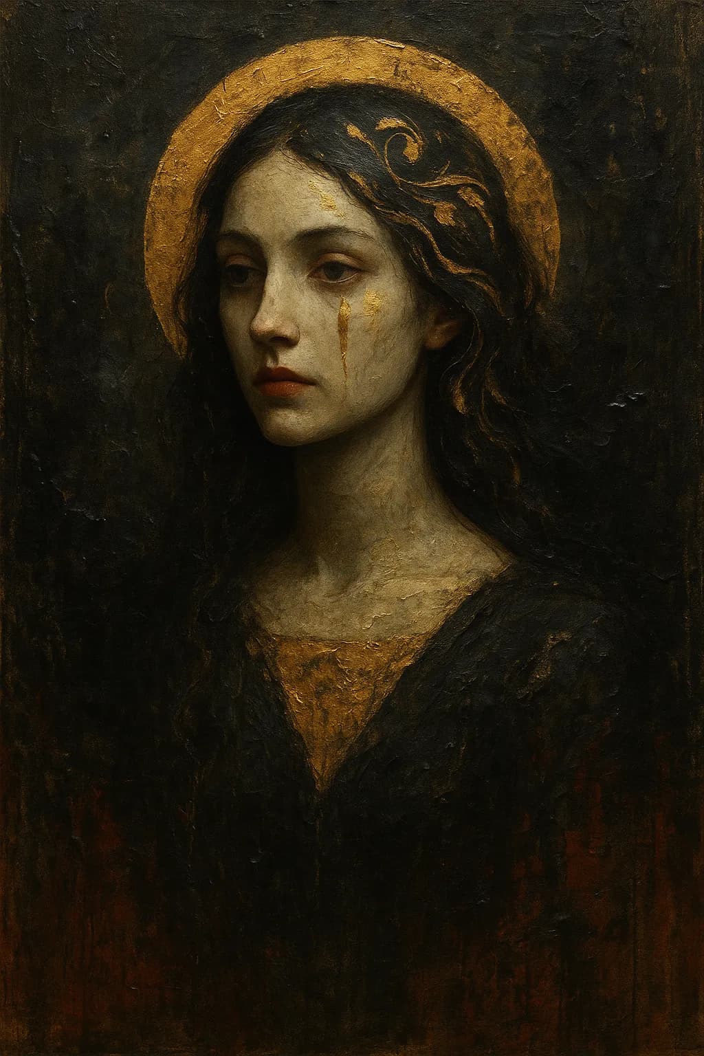 Golden Halo Woman