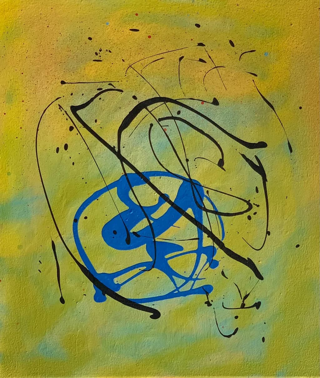 Blue Orbit on Yellow