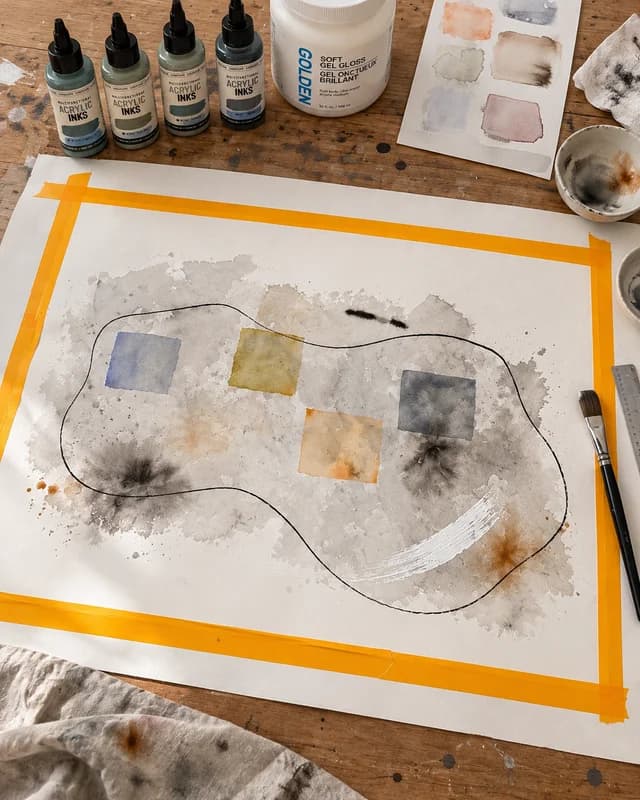 A work in progress - built through layering, reduction, and intuitive decisions, allowing form, texture, and space to develop naturally.