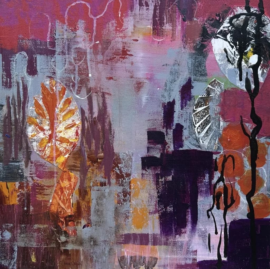 "Organic Harmony | Harmonie Organique: A Colorful Exploration of Abstract Textures Inspired by Nature"