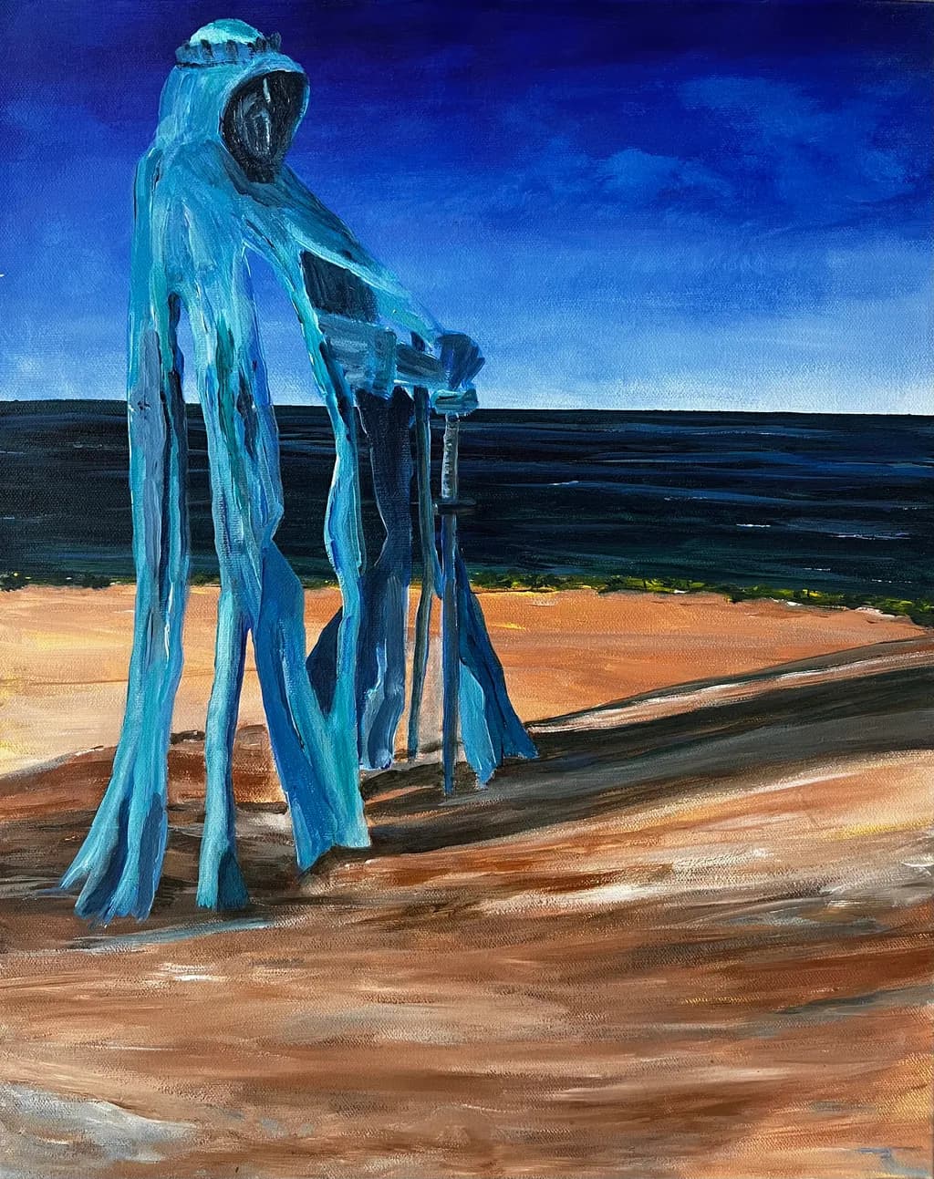 Ethereal Guardian of the Shoreline: A Journey Through Time and Space