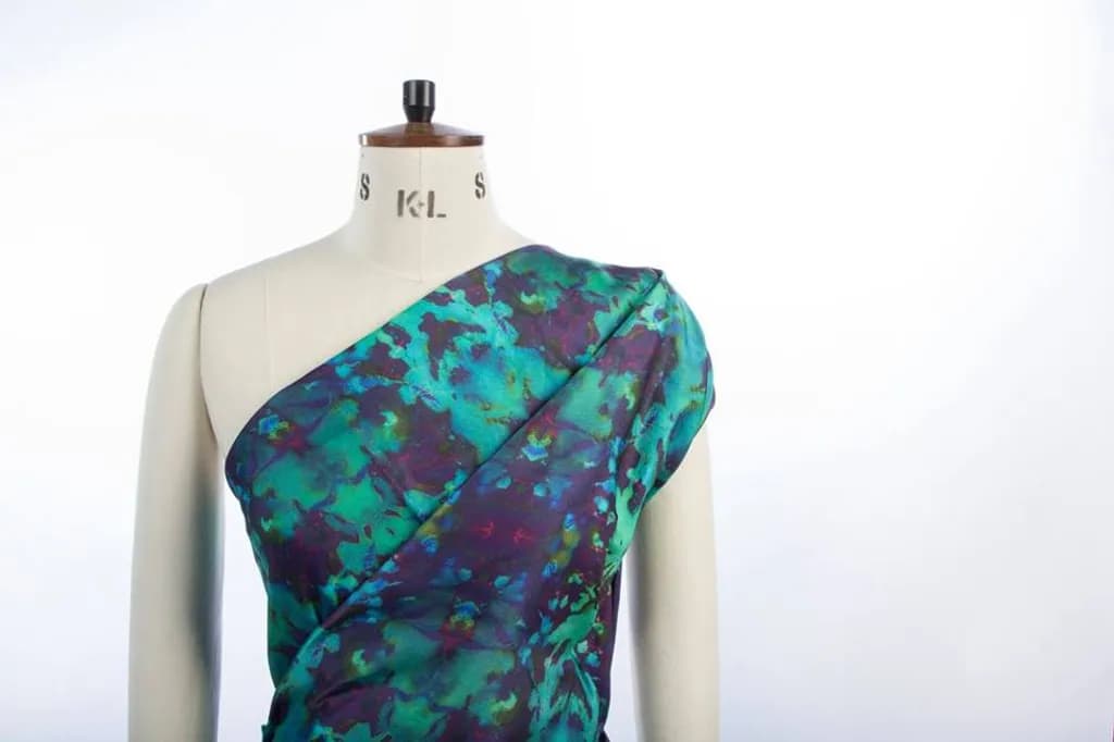 Blue Sheep Pattern Dress
