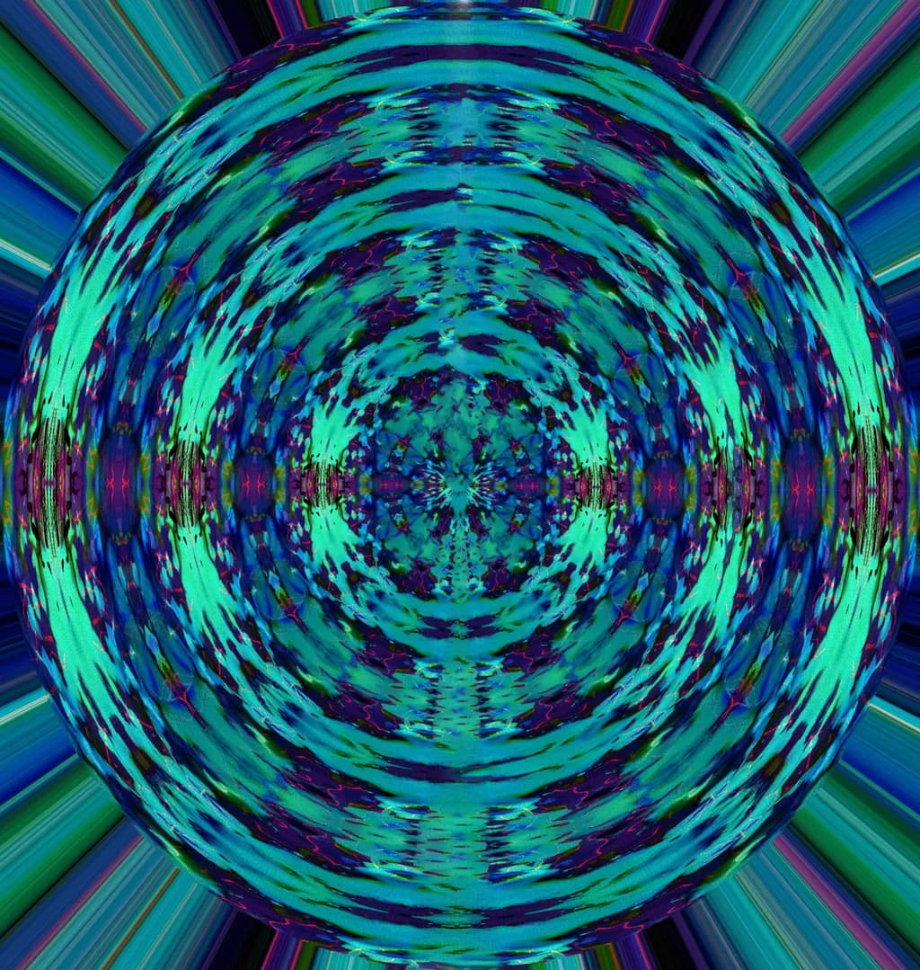 Indigo Swirl Sphere