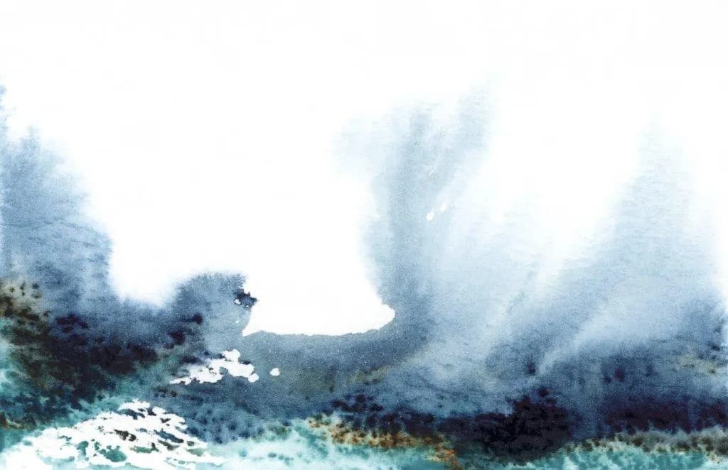 Whispers of the Ocean: A Serene Watercolor Journey