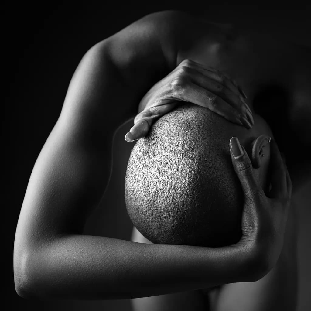 Embracing Vulnerability: A Monochrome Exploration of Human Form and Emotion