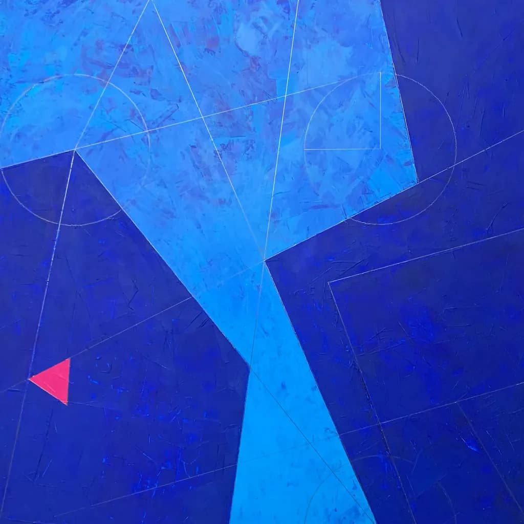Abstract Blue Composition