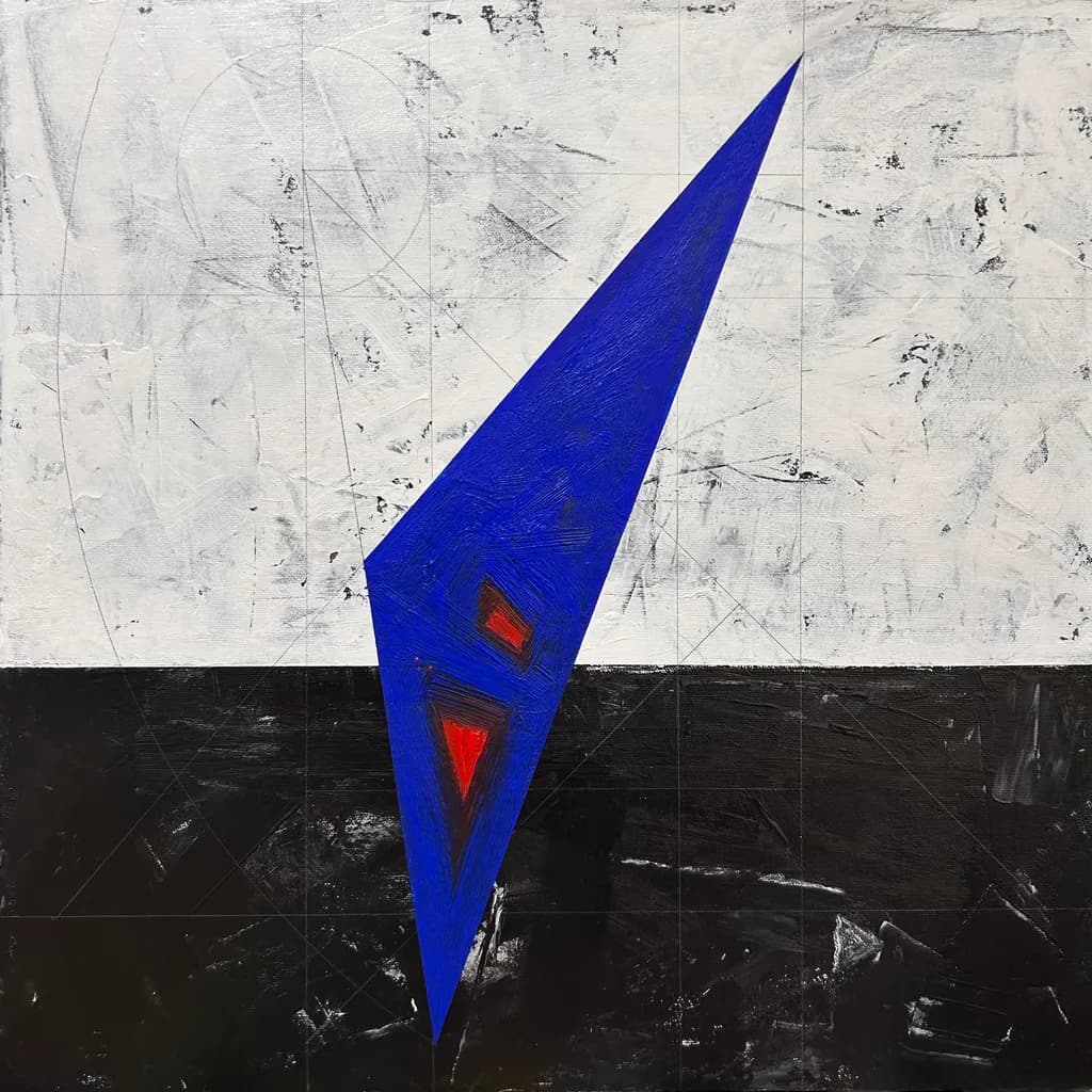 Blue Triangle Contrast
