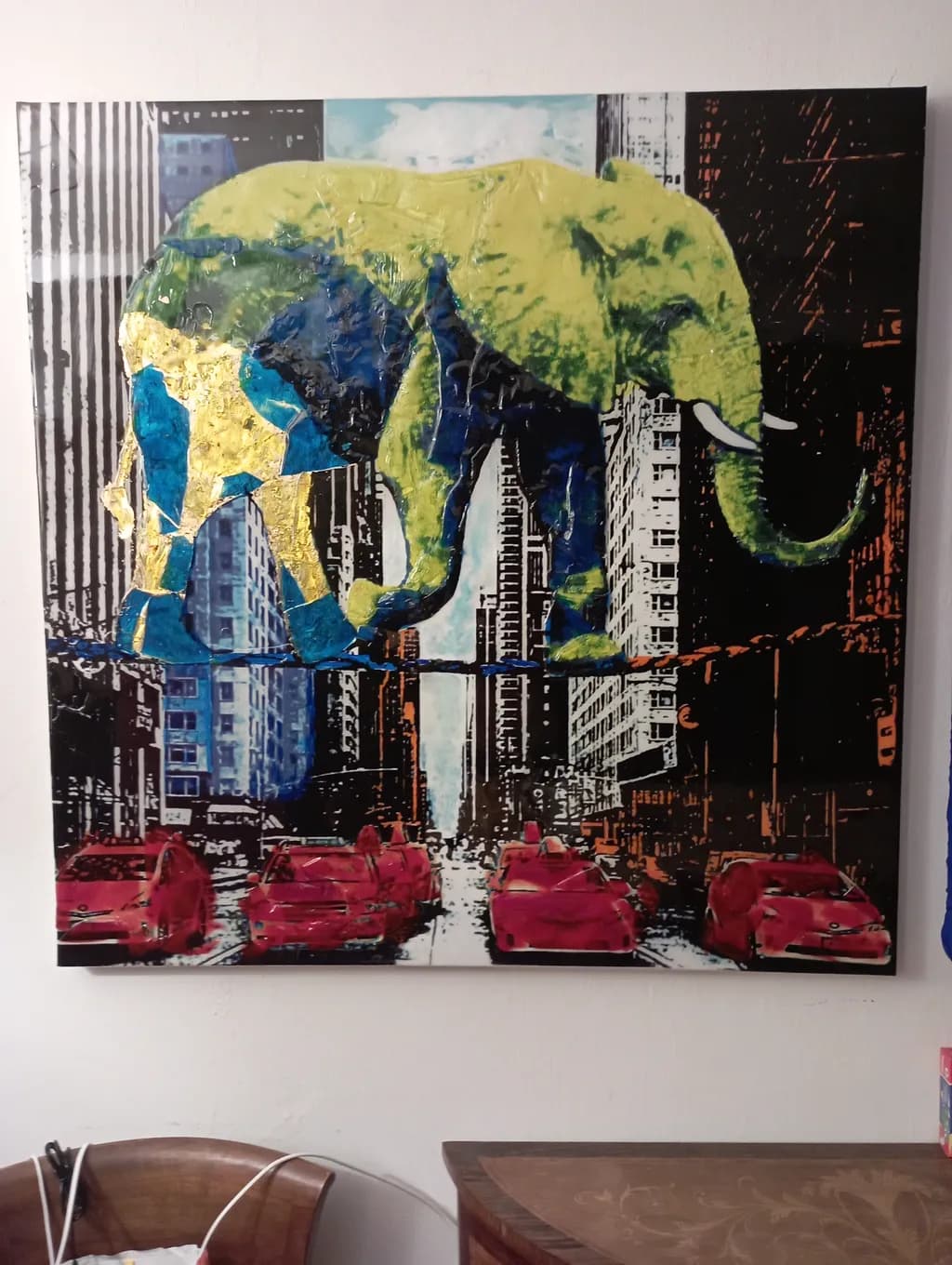 Urban Elephant: A Colorful Journey Through Cityscapes