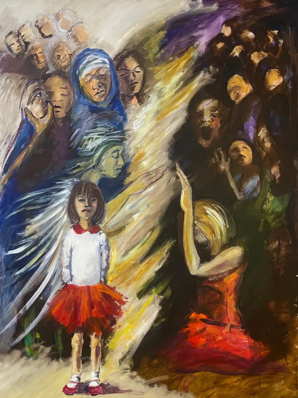 Whispers of Innocence: A Contemporary Exploration of Childhood and Emotion in Oxfordshire Art