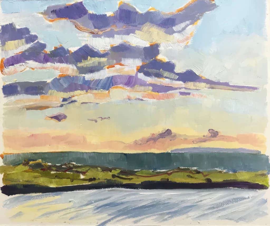 Serene Horizons: A Contemporary Landscape Study from Oxfordshire
