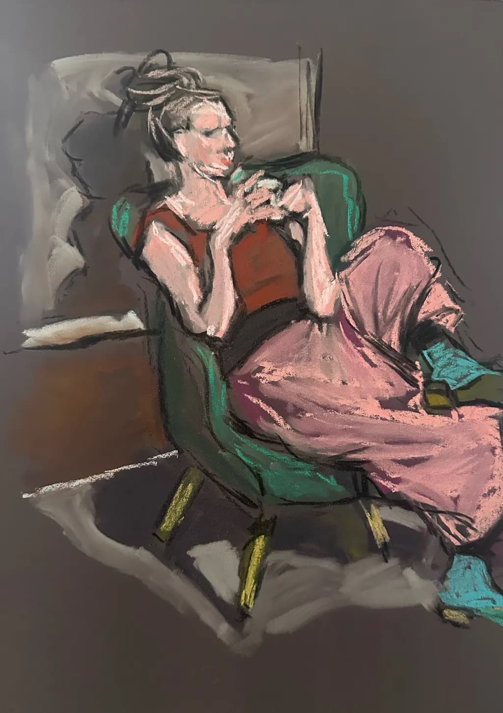 Reclining Figure in Green