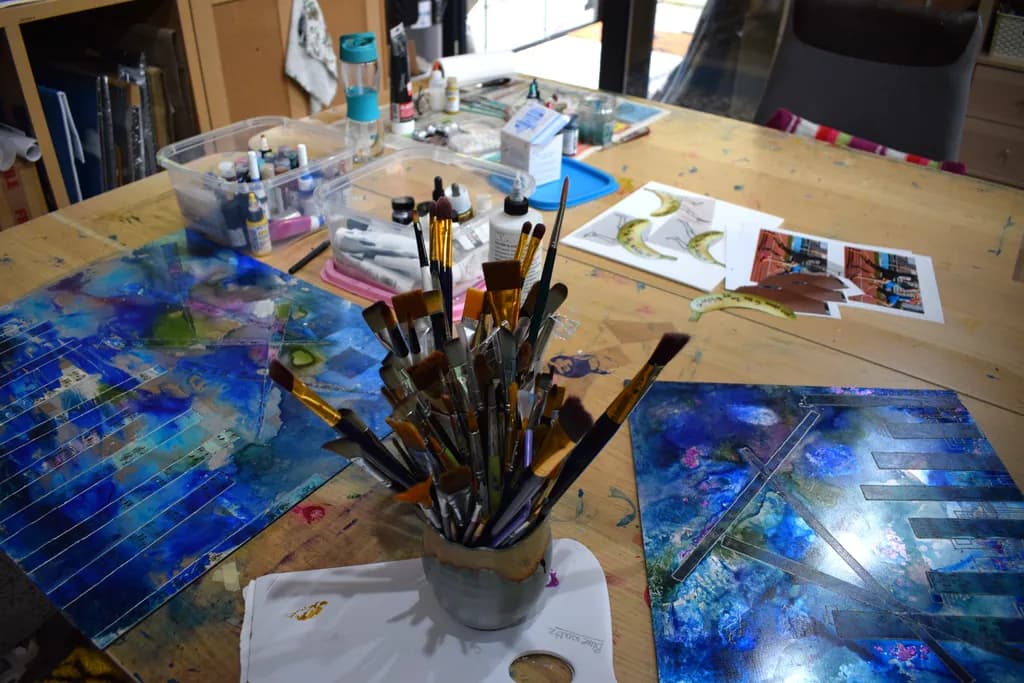 Creative Sanctuary: A Glimpse into the Artist's Experimental Workspace