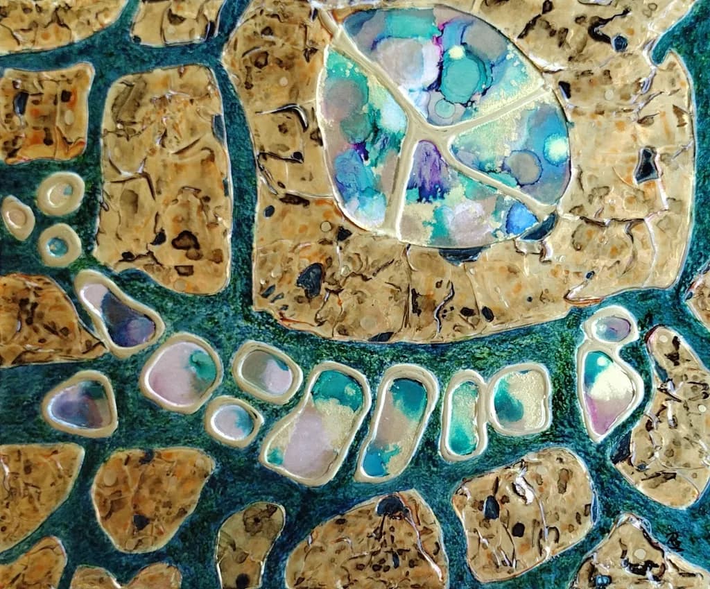 Celestial Textures: A Surreal Exploration of Nature's Patterns
