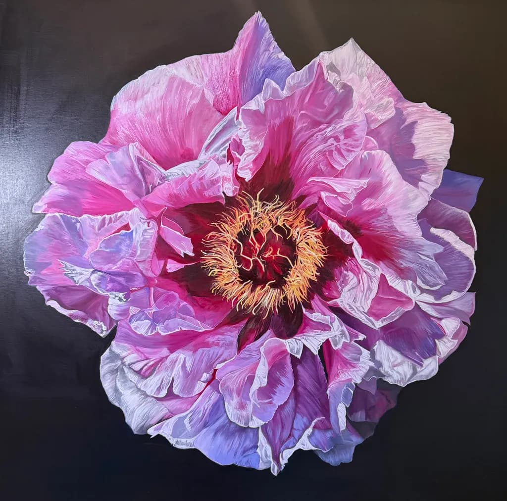Peony Unfolding