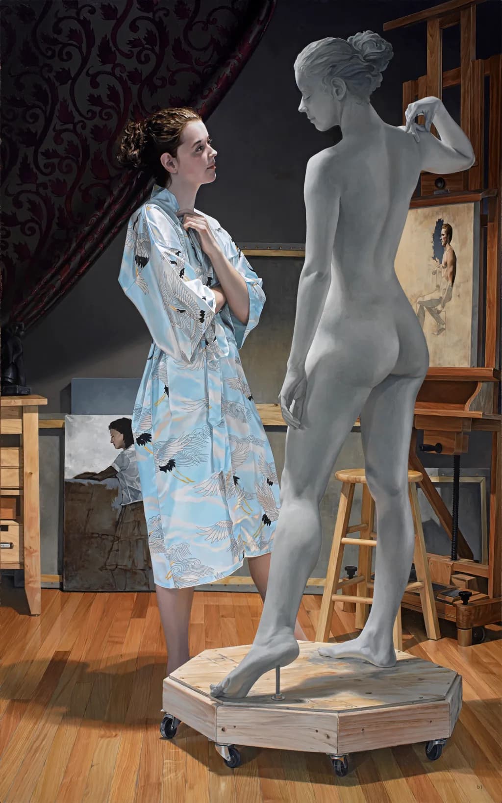 Whispers of Creation: A Contemplative Encounter Between Artist and Muse
