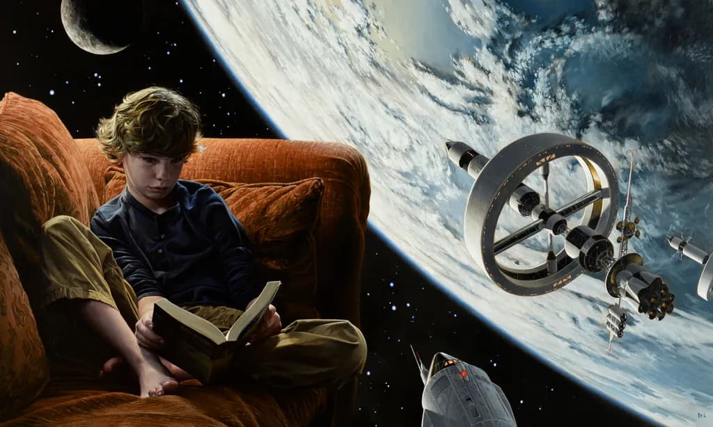 A Journey Beyond the Pages: A Young Dreamer in Cosmic Realms